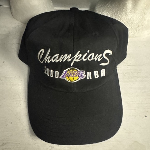 Lot Of 3 Los Angeles Lakers LA Black Snapback Hats Baseball Caps Basketball Pin - Picture 6 of 13